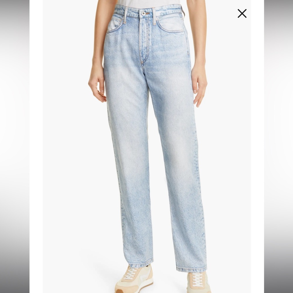 Rag & Bone Alex Liquid High Waist Straight Leg Tromp L'oeil Pants